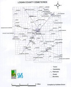 Logan Cemeteries map